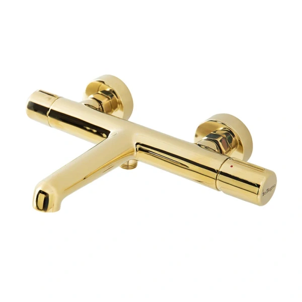 Смеситель для ванны BelBagno Uno золото UNO-VASM-ORO (детальная фотография), современные, hi-tech