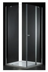 Душевой уголок Cezares Elena 100x100 см стекло рифленое левосторонний