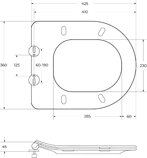 Унитаз подвесной BelBagno Loto безободковый BB070CHR/SC (детальная фотография), фаянс, керамика index_1