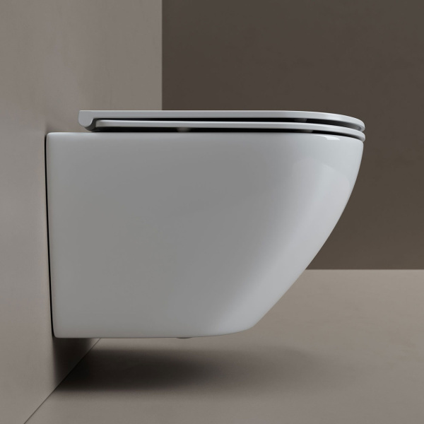 Унитаз подвесной Ceramicanova Whirl сиденье микролифт CN11007T (детальная фотография), нет в наличии