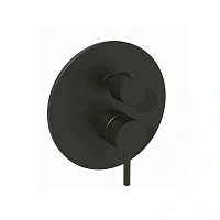 Смеситель для душа Paffoni Light с внутренней частью, черный матовый