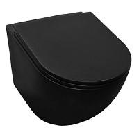 Унитаз подвесной Azario Grado черный матовый