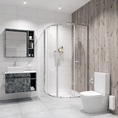 Душевой уголок Niagara Nova 90x90 см полукруглый