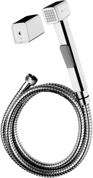 Гигиеническая лейка с держателем и шлангом Lemark хром LM8089C (детальная фотография)