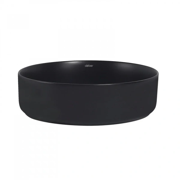 Раковина Abber Bequem 40 см черная матовая AC2109MB (детальная фотография), накладные (на столешницу), пристенные