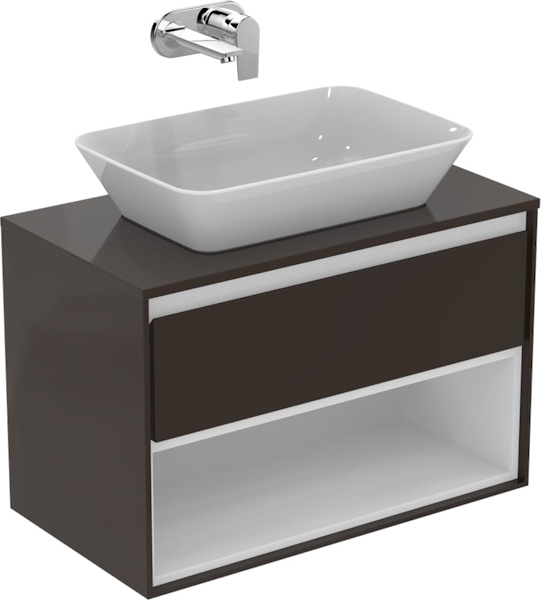 Столешница Ideal Standard Connect Air 80 см темно-коричневая E0849VY (детальная фотография), нет в наличии