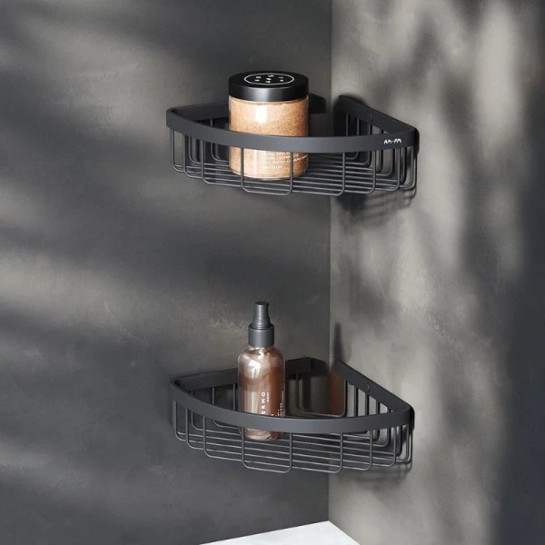 Полочка для ванной Am.Pm Sense L двойная A7452222 (детальная фотография), металлические