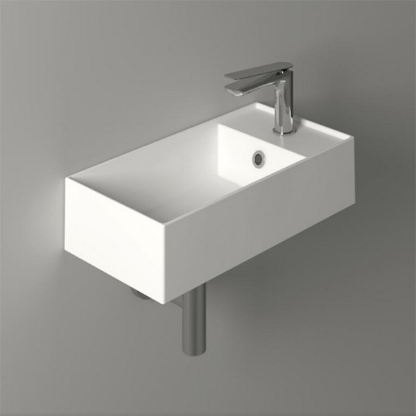 Раковина Simas Agile 50 см белая AG50 bi*1 (детальная фотография), современные, hi-tech