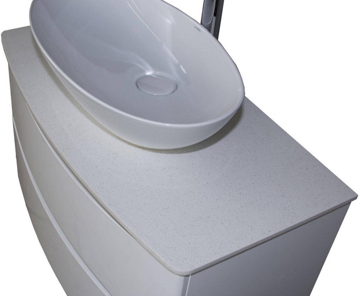 Столешница из искусственного камня, цвет Blanco maple (Белый), La Tezza Cosmo 65 T-CO-60-BM (детальная фотография)