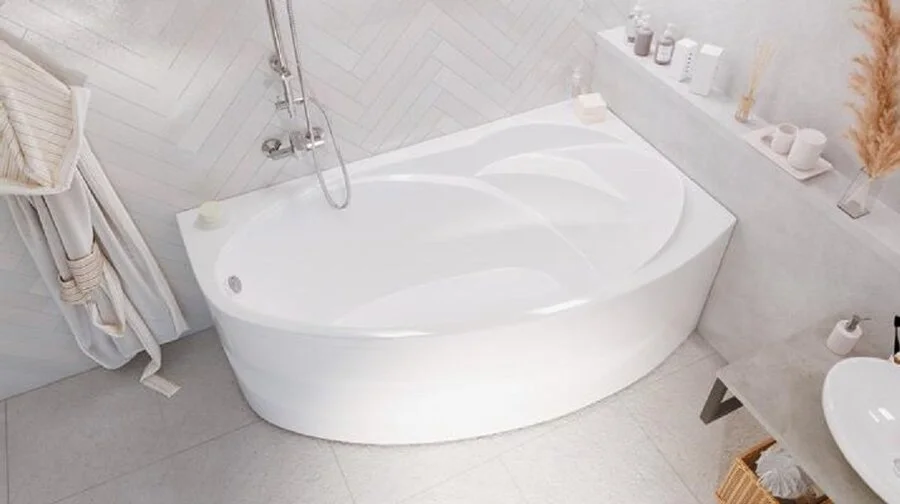 Ванна акриловая Creto Juliya 31-170100L/14-160100R, 170 x 100, левая/правая, белый (детальная фотография), белые