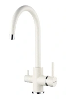 Смеситель для кухни Paulmark Essen под фильтр, белый