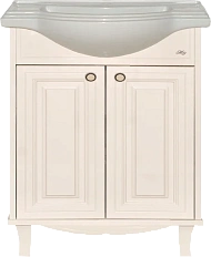 Тумба под раковину напольная Misty Шармель 65 см бежевая