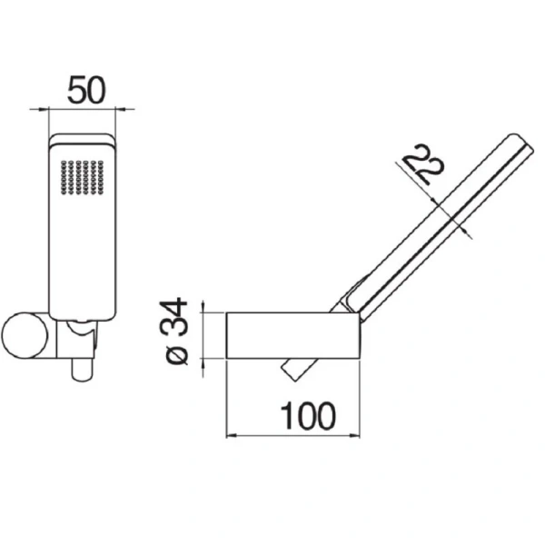 Душевой комплект Nobili Rubinetterie хром AD146/25CR (детальная фотография), душевые комплекты, наборы