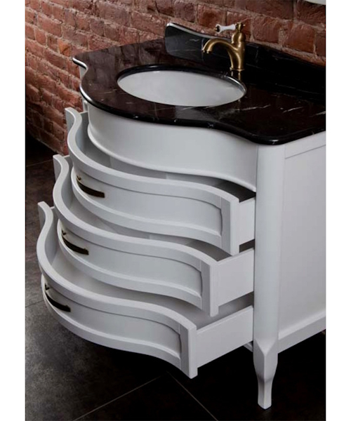 Мебель для ванной La Beaute Joanna 102 M (детальная фотография), классика, ретро, в стиле прованс