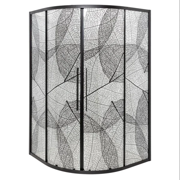 Душевой уголок Deto HB 120x120 см профиль черный HB120 (детальная фотография)