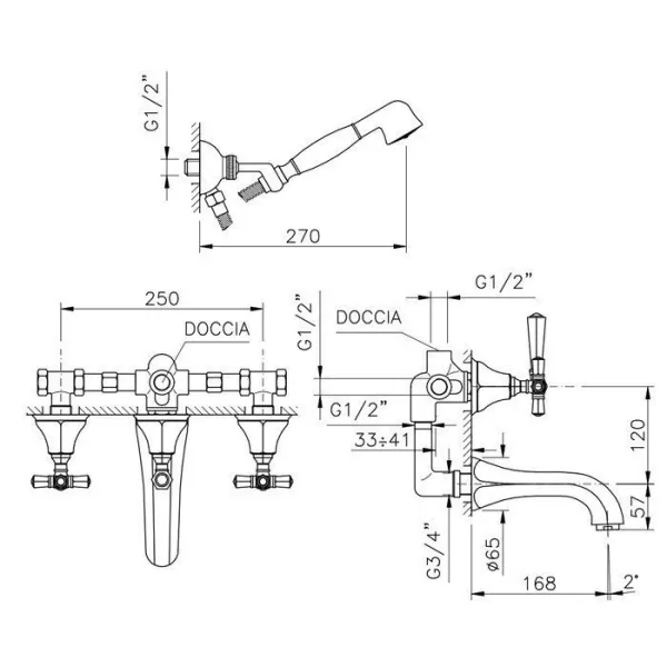 Схема (детальная фотография), для ванны