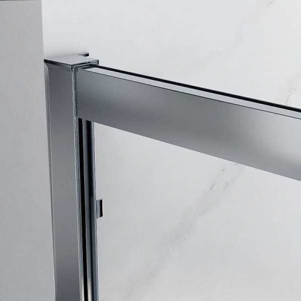 Душевая дверь в нишу Black&White Stellar Wind 110 см стекло прозрачное 7151100 (детальная фотография) index_1