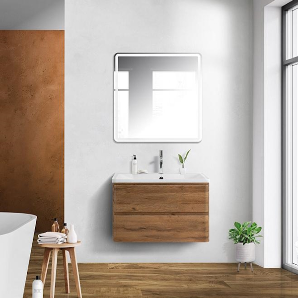 Тумба под раковину подвесная BelBagno Albano 80 см rovere rustico ALBANO-800-2C-SO-RR (детальная фотография), в наличии