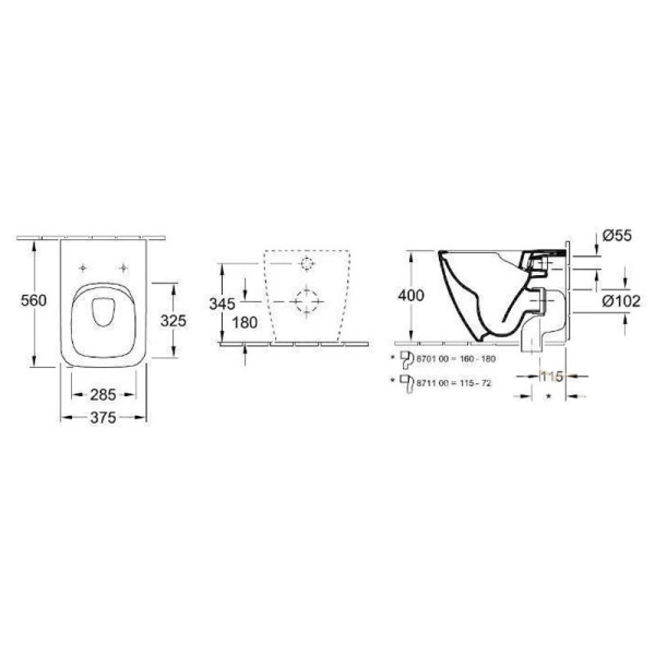 Схема (детальная фотография), приставные, встраиваемые