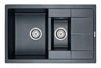 Мойка для кухни Paulmark Feste 77 см черный металлик