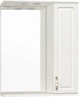Зеркальный шкаф с подсветкой Style Line Олеандр-2 65 см рельеф пастель