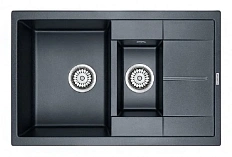 Мойка для кухни Paulmark Feste 77 см черный металлик