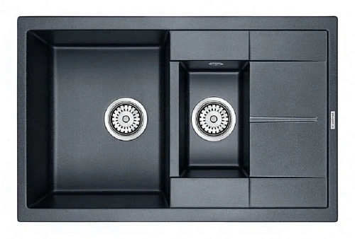 Мойка для кухни Paulmark Feste 77 см черный металлик - фото 3