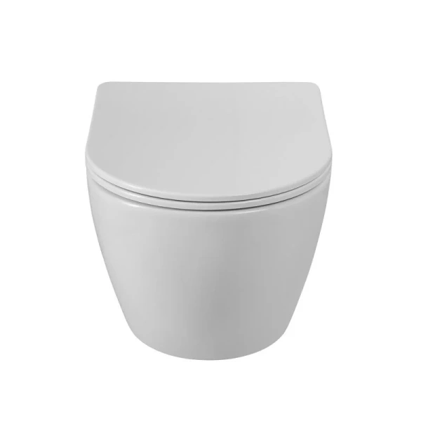 Унитаз подвесной BelBagno Sfera-R безободковый BB046CH-TOR/SC (детальная фотография), белые