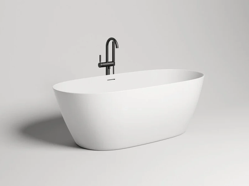 Ванна из искусственного камня Salini Sofia 165x75 см белая глянцевая 102511G (детальная фотография)