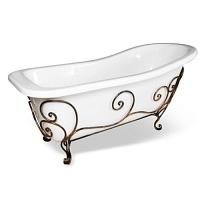 Кованая подставка для ванны Эстет Царская патина