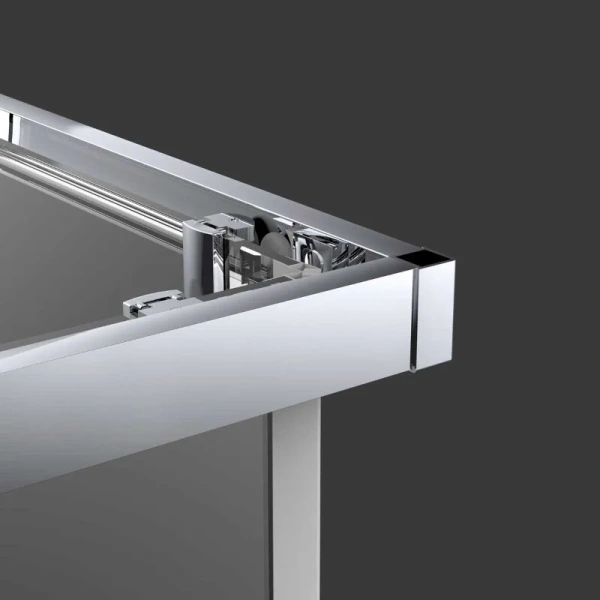 Душевой уголок Vincea Alpha 90х90 см вороненая сталь стекло прозрачное VSS-3AL900CLGM (детальная фотография), нет в наличии