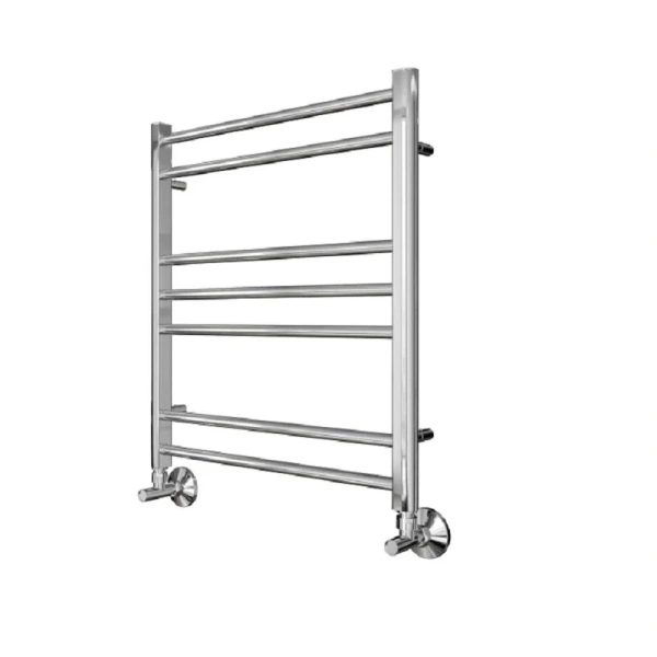 Полотенцесушитель водяной Акватек Вега 50x60 см хром AQ DR0760CH (детальная фотография), лесенка, вертикальные