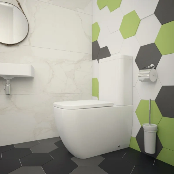 Унитаз компакт Lavinia Boho One белый 3302001P (детальная фотография), сиденье с микролифтом , с антивсплеском, компакт, низкие