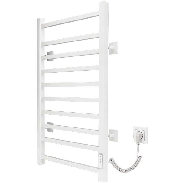 Полотенцесушитель электрический Vincea 80х53 матовый белый VTD-1LWE (детальная фотография), современные, hi-tech