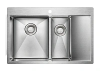 Мойка для кухни Paulmark Union 78 см нержавеющая сталь левая