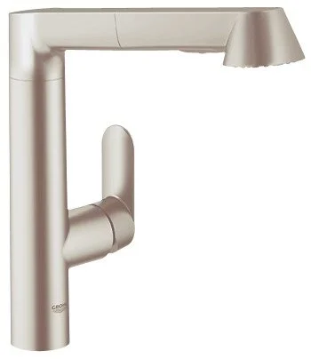 Смеситель для кухни, суперсталь, Grohe K7 32176DC0 (детальная фотография), современные, hi-tech