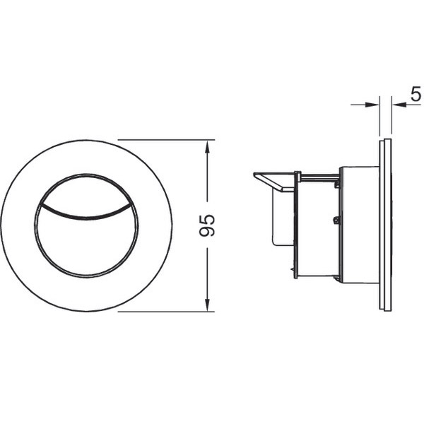 Схема (детальная фотография), слив эконом-стандарт с двумя клавишами