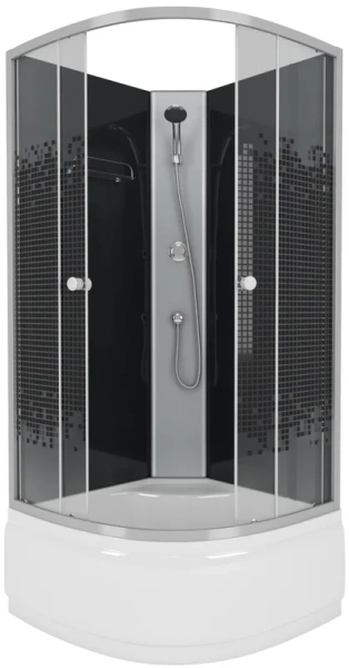 Душевая кабина Niagara Eco 90х90 см стекло мозаика 75081454BK (детальная фотография)