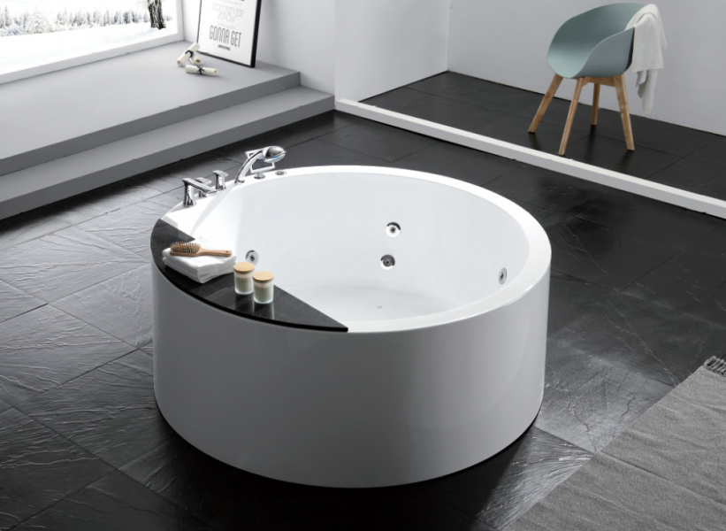 Акриловая ванна отдельностоящая Gemy 150х150 см G9230 K (детальная фотография), акриловые