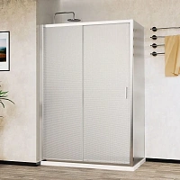 Душевой уголок Vincea City 120х90 см профиль хром, стекло текстурное