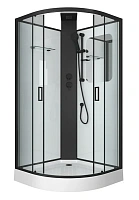 Душевая кабина Grossman Elegans 90x90 см черный профиль