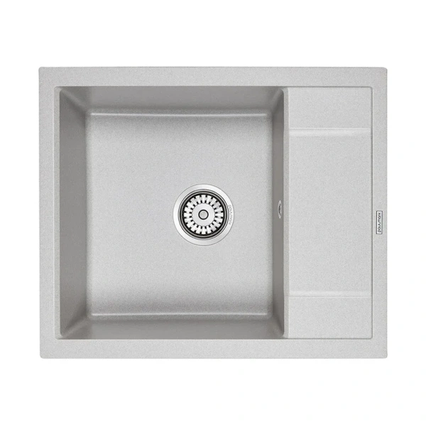 Мойка для кухни Paulmark Optimum 60 см серая PM216050-GR (детальная фотография)
