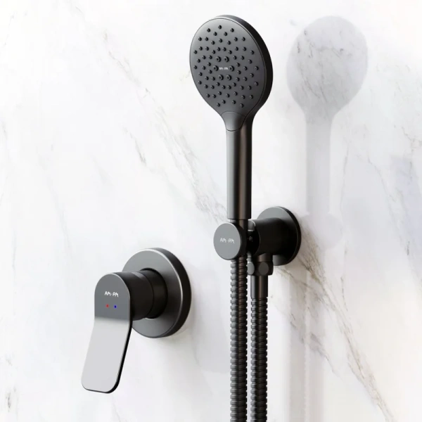 Душевой комплект Am.Pm X-Joy черный FB85A2H022 (детальная фотография), душевые комплекты, наборы