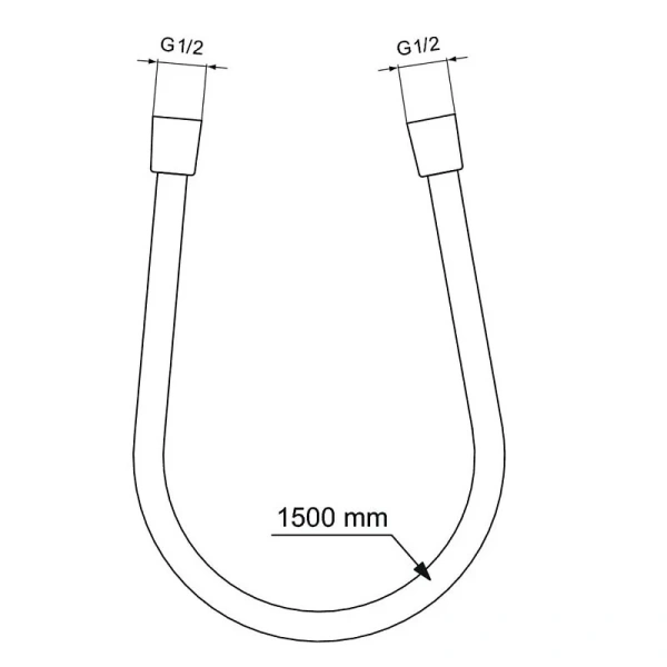 Шланг для душа Ideal Standart Idealflex хром BE150AA (детальная фотография), шланги для душа