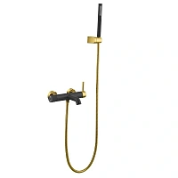 Смеситель для ванны Boheme Uno черный золото