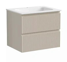 Тумба под раковину подвесная Sancos Snob R 60 см бежевая