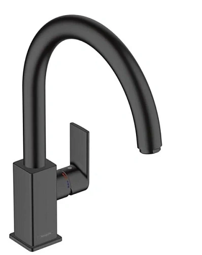 Смеситель для кухни Hansgrohe Vernis Shape черный матовый - фото 2