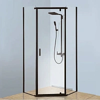 Душевой уголок BERGES Solo 90x90 см профиль черный