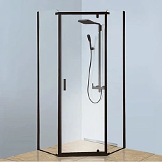 Душевой уголок BERGES Solo 90x90 см профиль черный