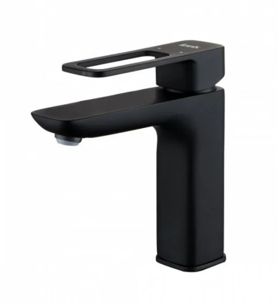 Смеситель для раковины IDDIS Slide черный матовый SLIBL00i01 (детальная фотография)